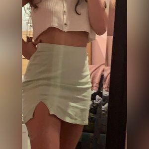 Light green Abercrombie & Fitch mini skirt